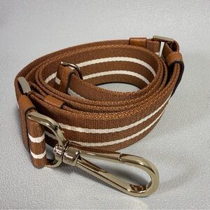 KATE SPADE Brown & Cream Striped Adjustable Crossbody Bag Replacement Strap NWOT